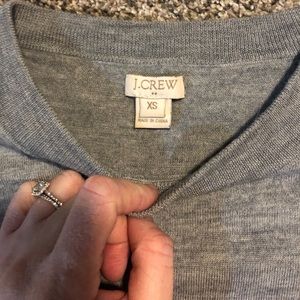 Jcrew Grey 3/4 sleeve sweater